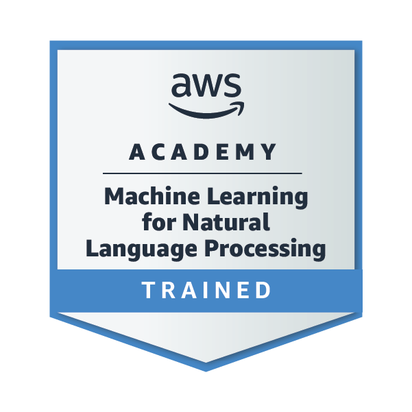 AWS Academy Graduate - Machine Learning for Natural Language Processing